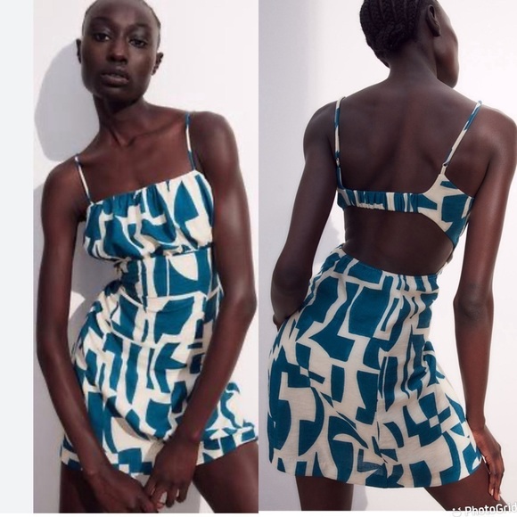 H&M Open Back Mini Dress - Picture 1 of 8